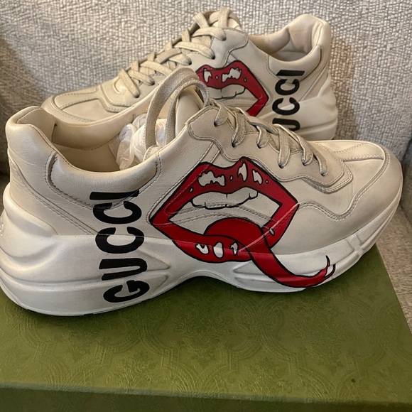Gucci Rhyton “mouth” sneakers - Picture 1 of 8